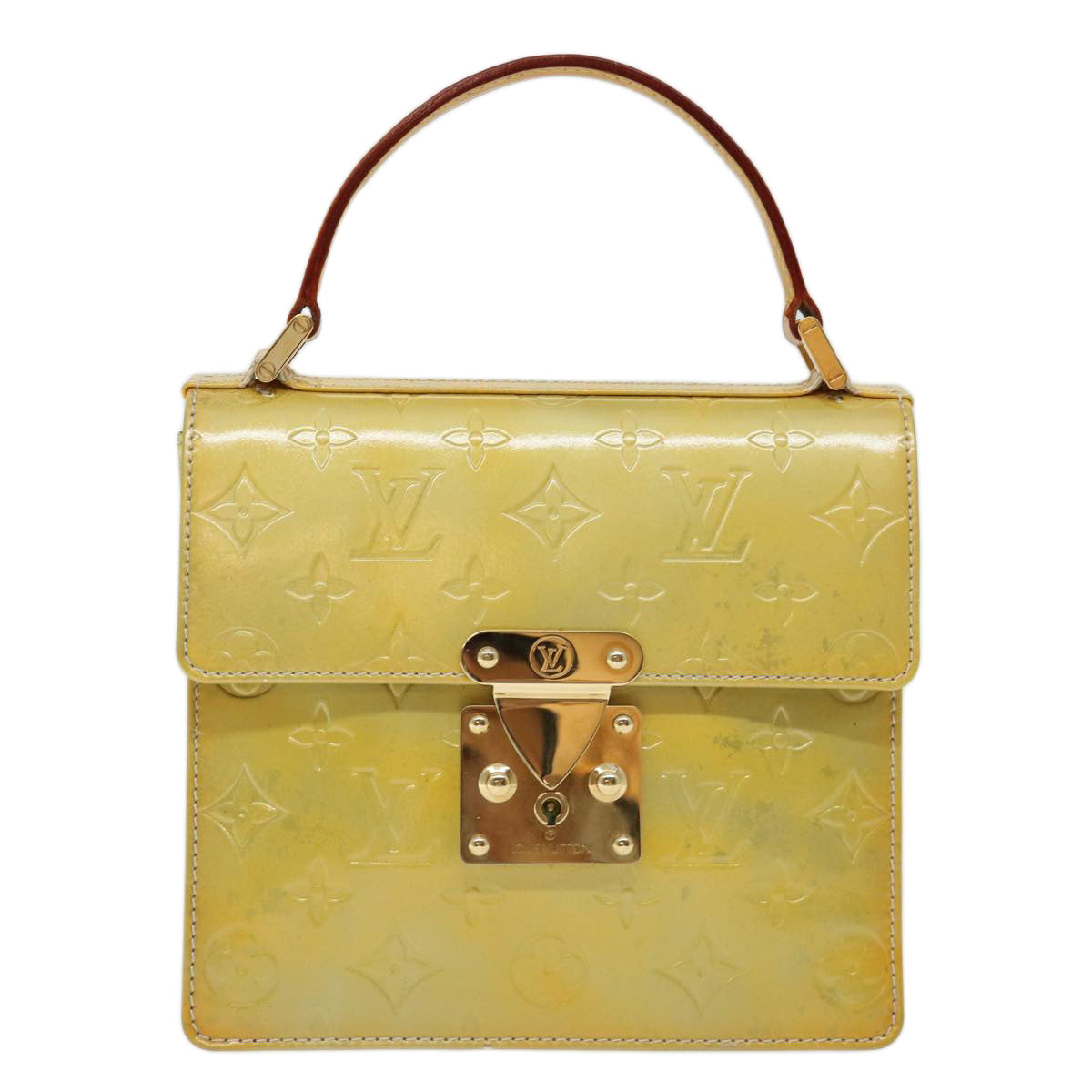 LOUIS VUITTON Monogram Vernis Spring street Hand Bag Gris M91029 LV bs13447