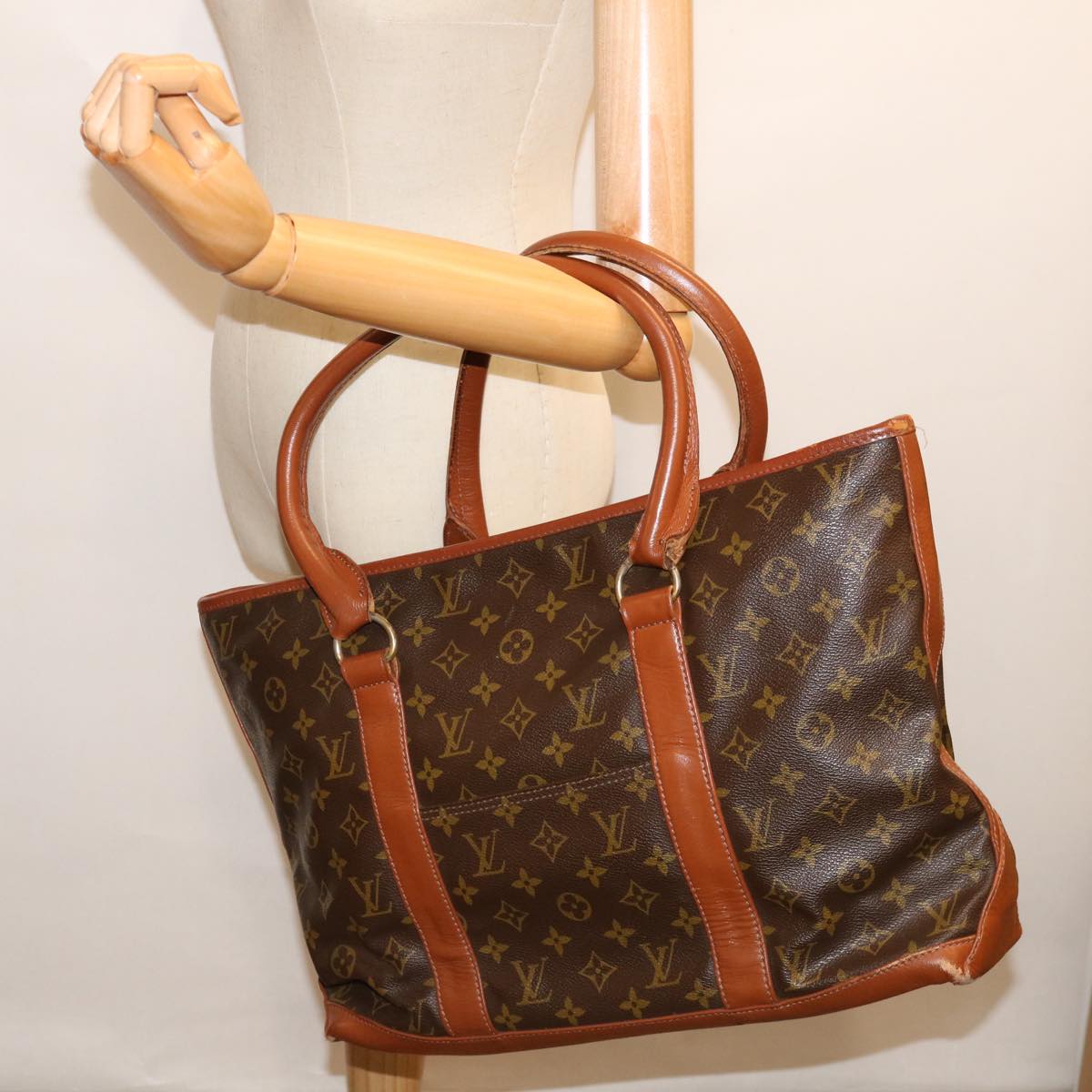LOUIS VUITTON Monogram Sac Weekend PM Tote Bag M42425 LV bs13451