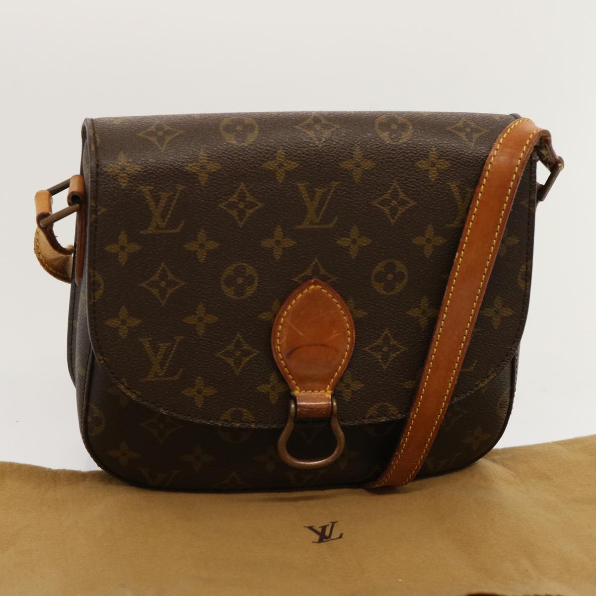 LOUIS VUITTON Monogram Saint Cloud GM Shoulder Bag Vintage M51242 bs13477