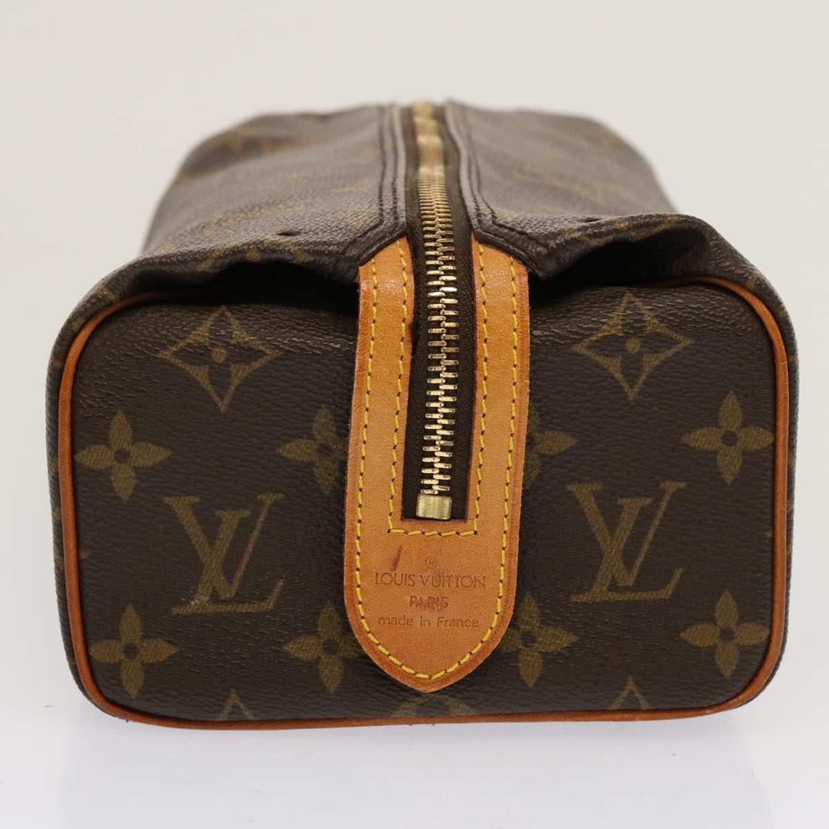 LOUIS VUITTON Monogram Trousse Patte Pression Cosmetic Pouch M47636 bs13479