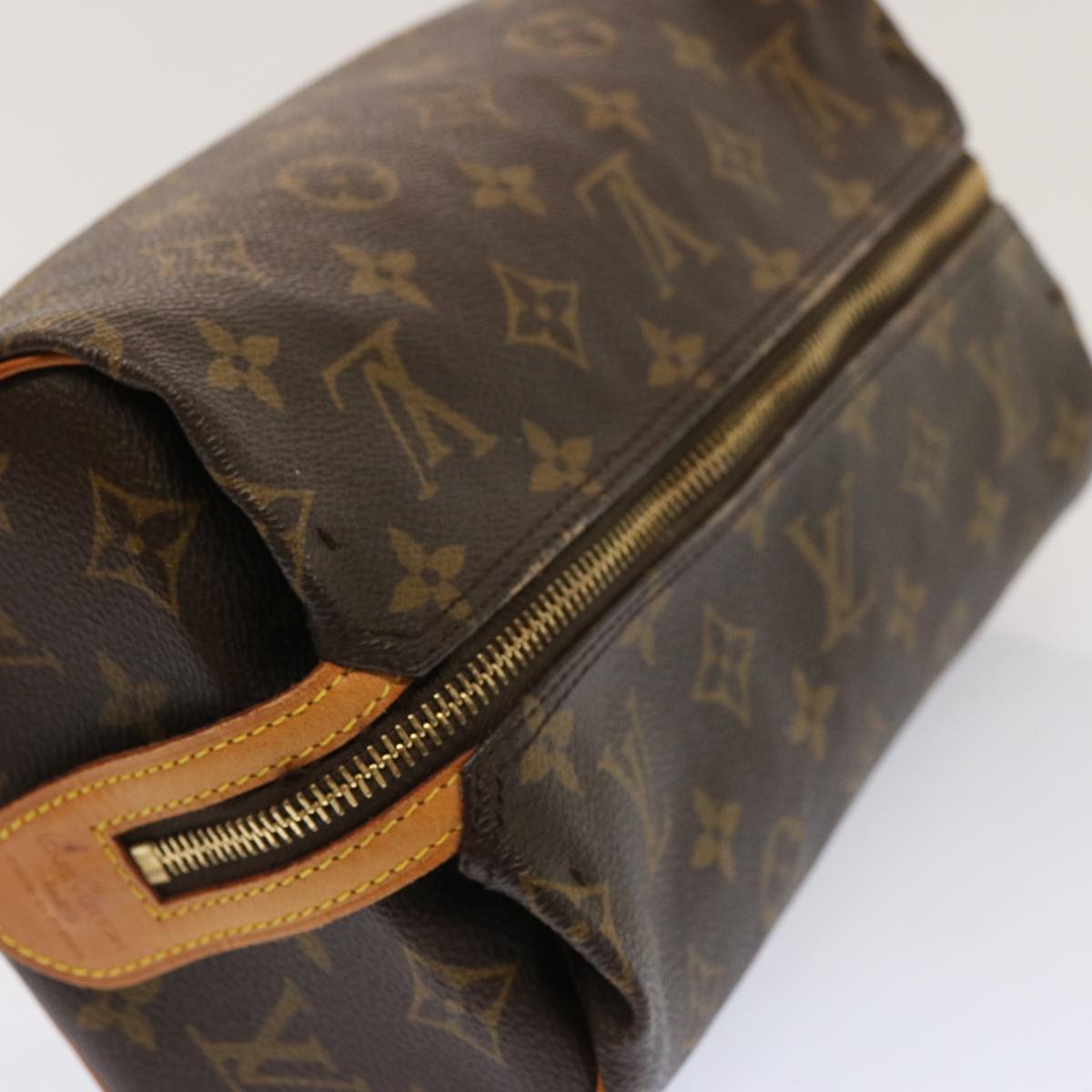 LOUIS VUITTON Monogram Trousse Patte Pression Cosmetic Pouch M47636 bs13479