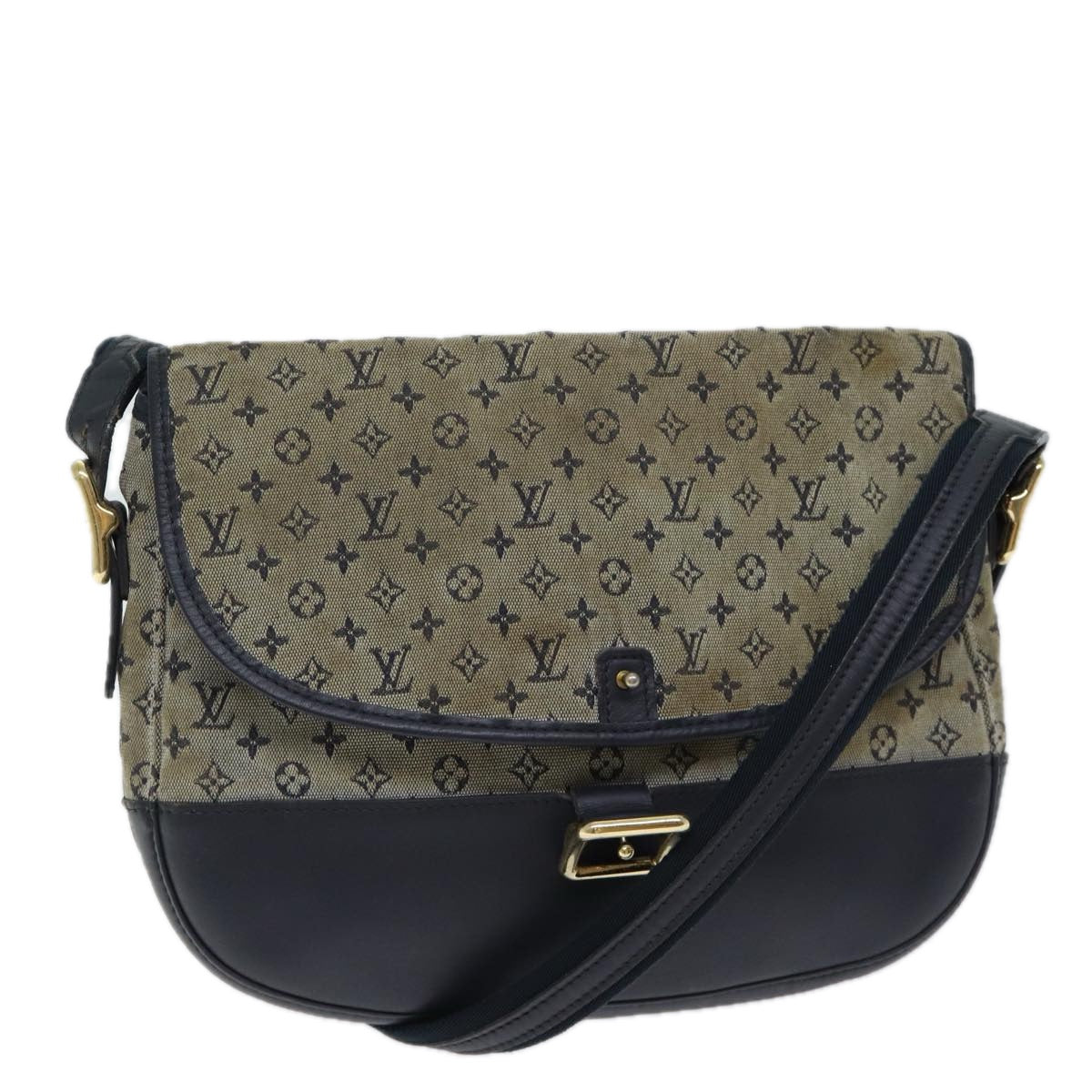 LOUIS VUITTON Monogram Mini Belanger Shoulder Bag Blue M92670 LV bs13523