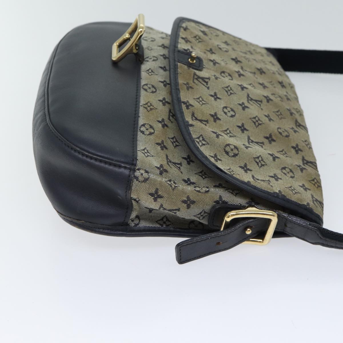 LOUIS VUITTON Monogram Mini Belanger Shoulder Bag Blue M92670 LV bs13523