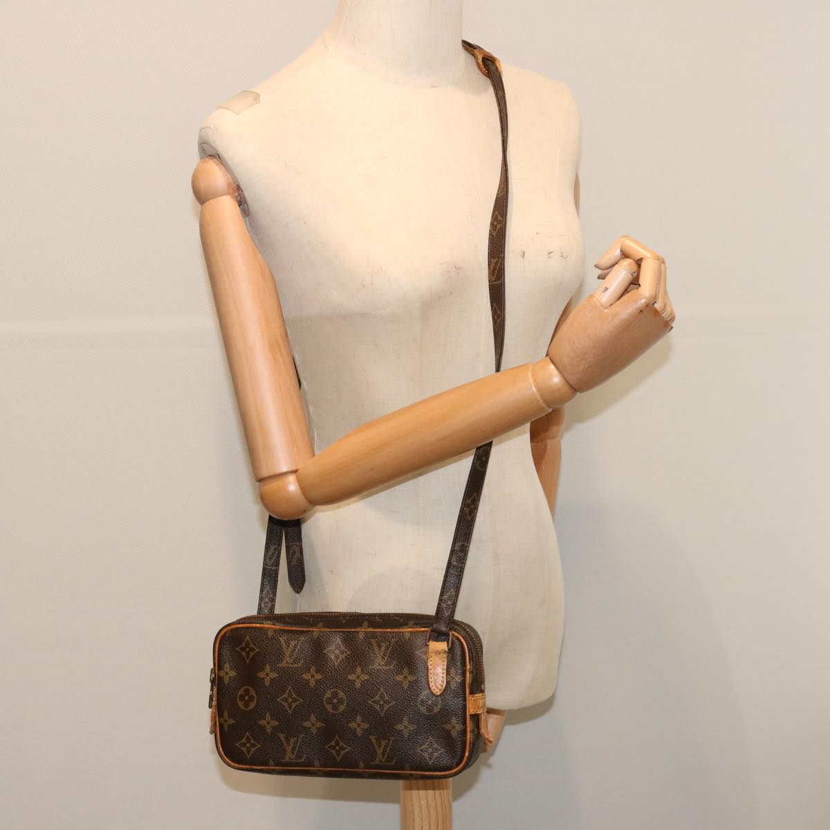 LOUIS VUITTON Monogram Marly Bandouliere Shoulder Bag M51828 LV bs13532