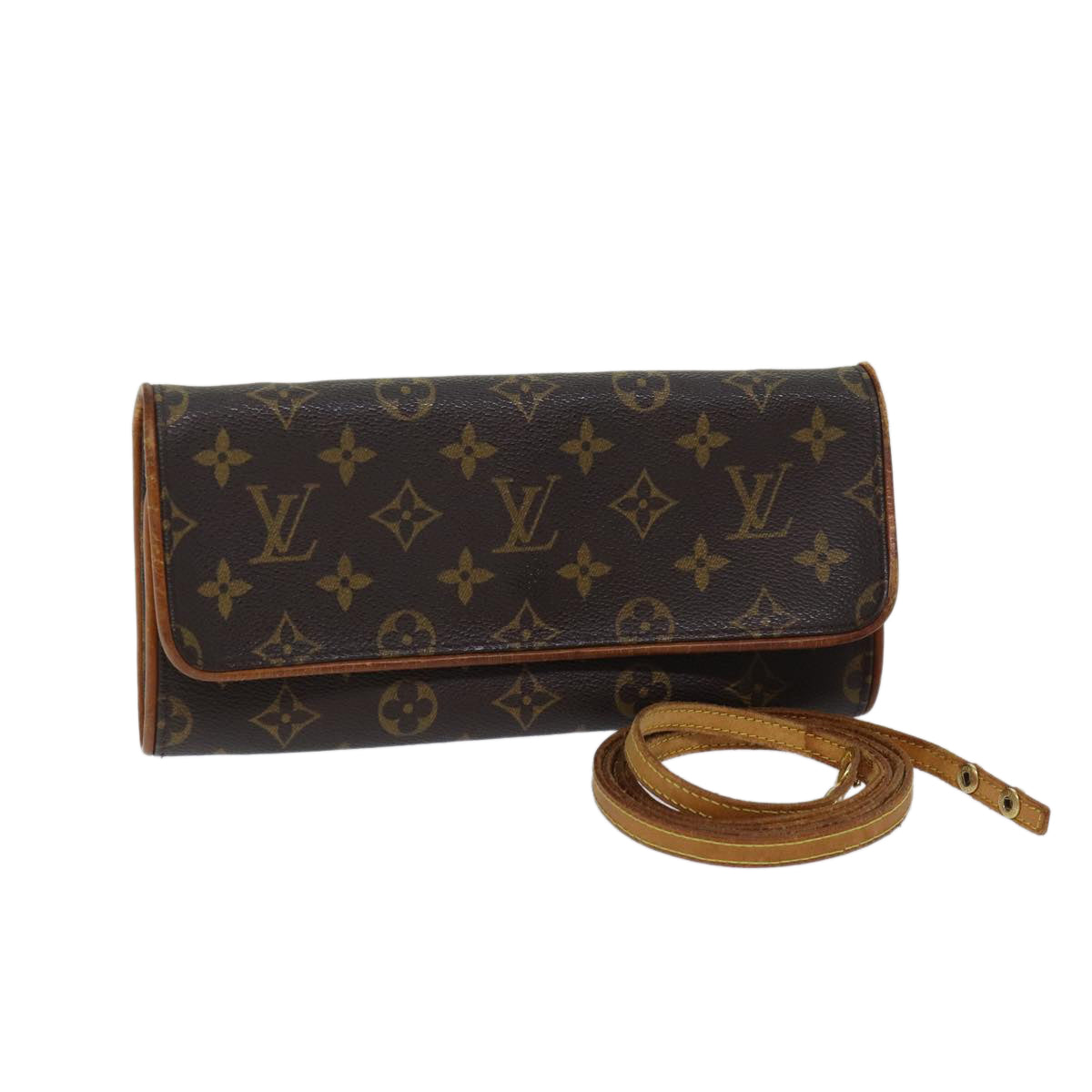 LOUIS VUITTON Monogram Pochette Twin GM Shoulder Bag M51852 LV bs13535