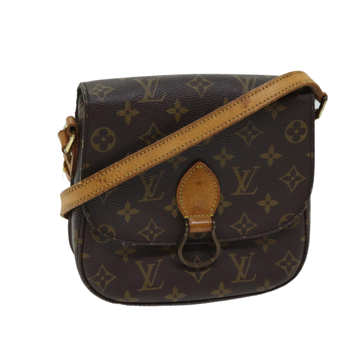 LOUIS VUITTON Monogram Saint Cloud MM Shoulder Bag M51243 LV bs13542