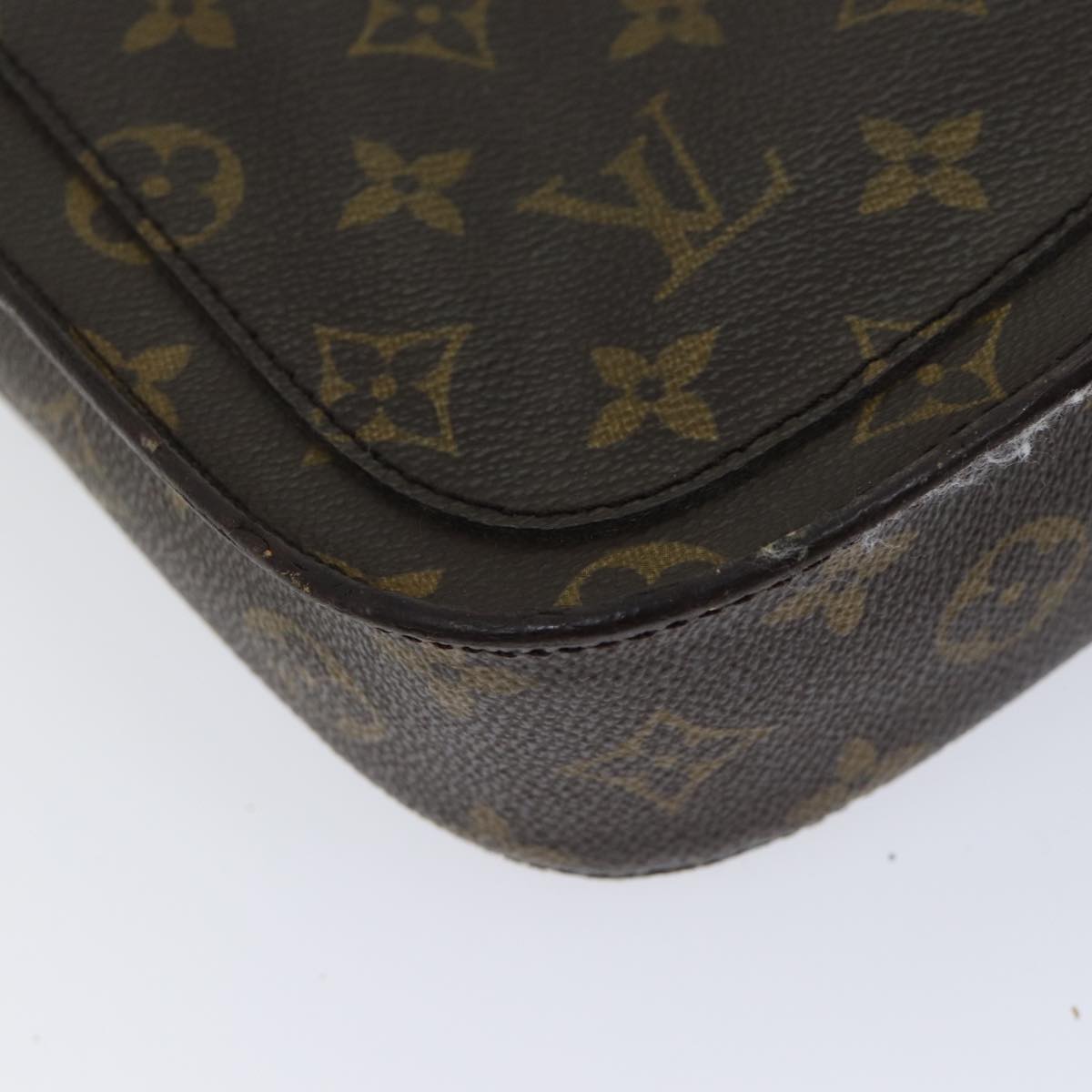 LOUIS VUITTON Monogram Saint Cloud MM Shoulder Bag M51243 LV bs13542