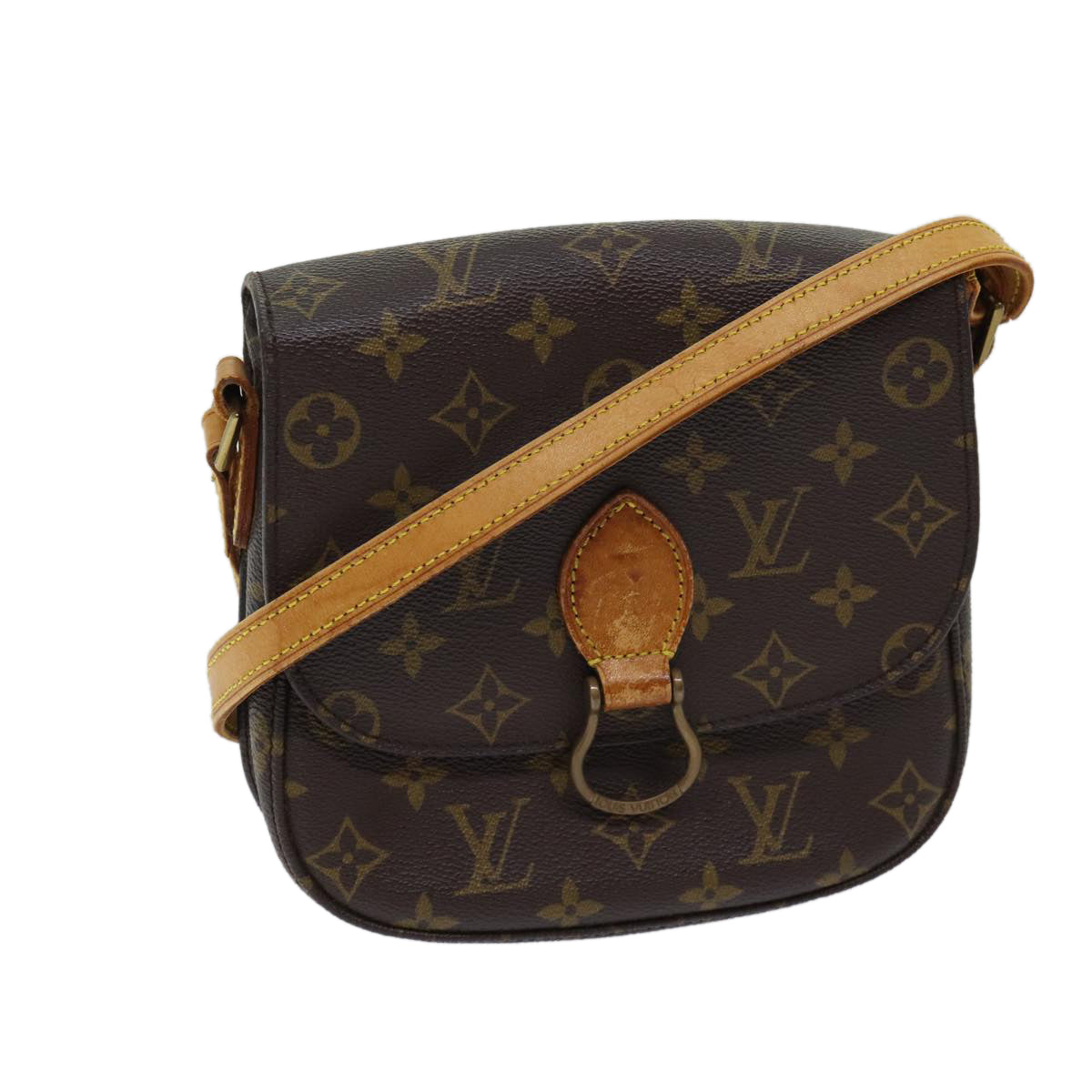 LOUIS VUITTON Monogram Saint Cloud MM Shoulder Bag M51243 LV bs13549
