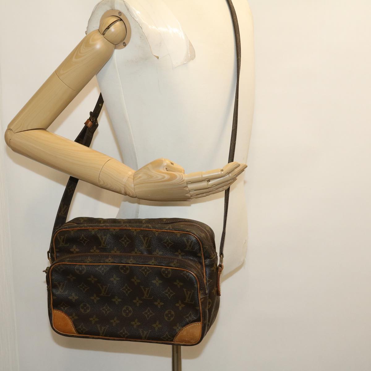 LOUIS VUITTON Monogram Nile Shoulder Bag M45244 LV bs1356