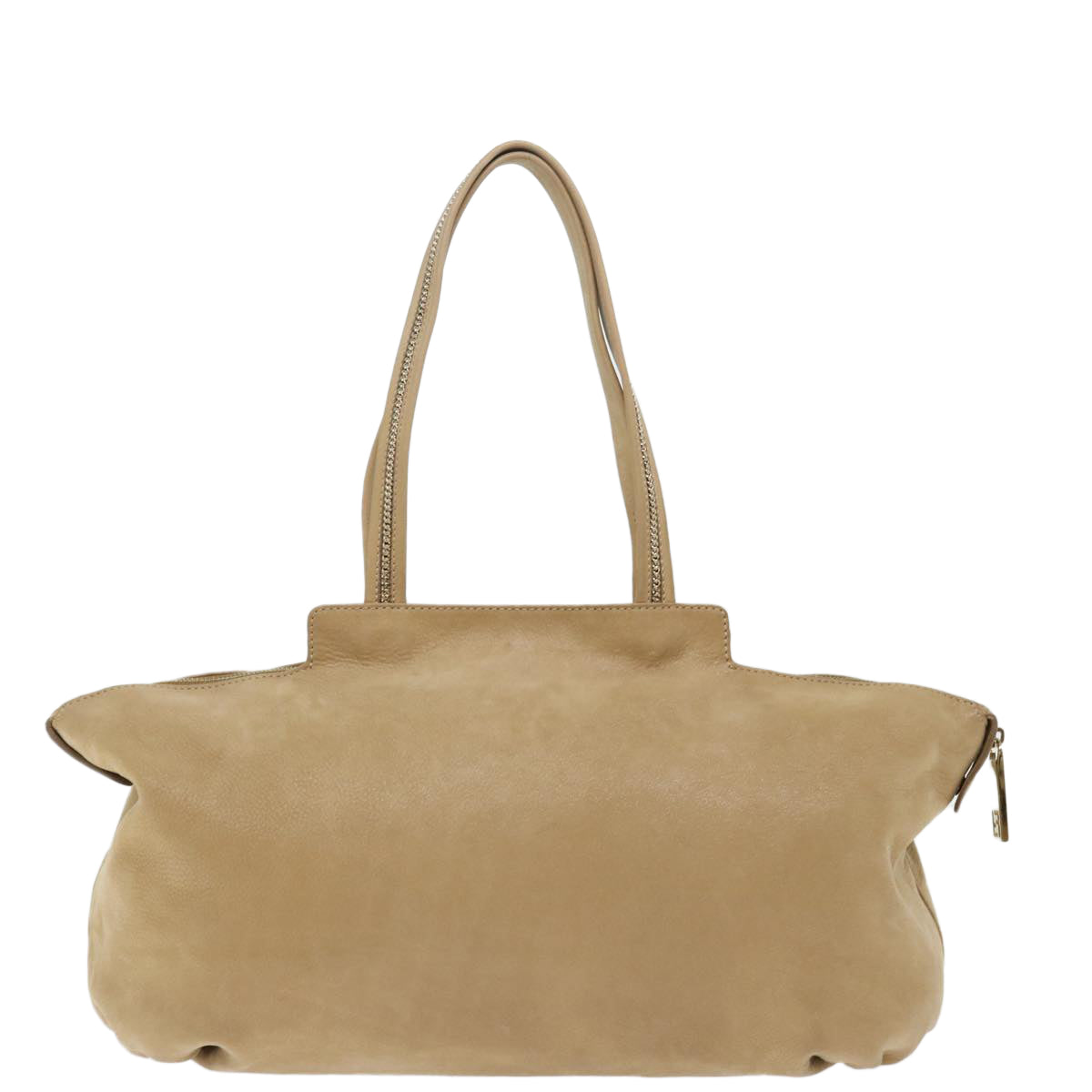 Luxury Fendi Shoulder Bag Leather Beigebs13601