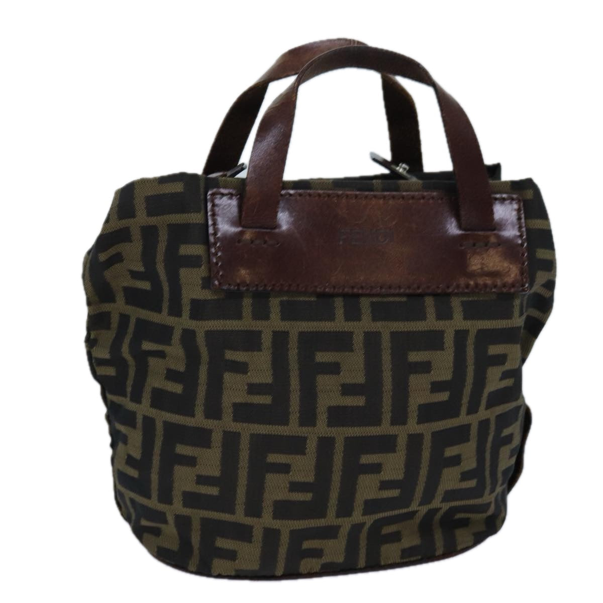 Luxury Fendi Zucca Canvas Hand Bag Brownbs13605