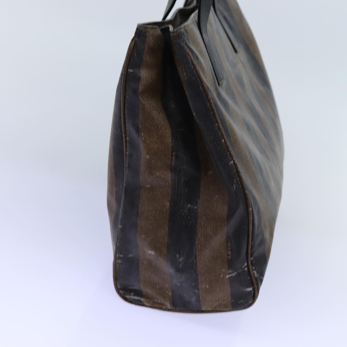 Luxury Fendi Pecan Canvas Shoulder Bag Coated Canvas Black Brownbs13718