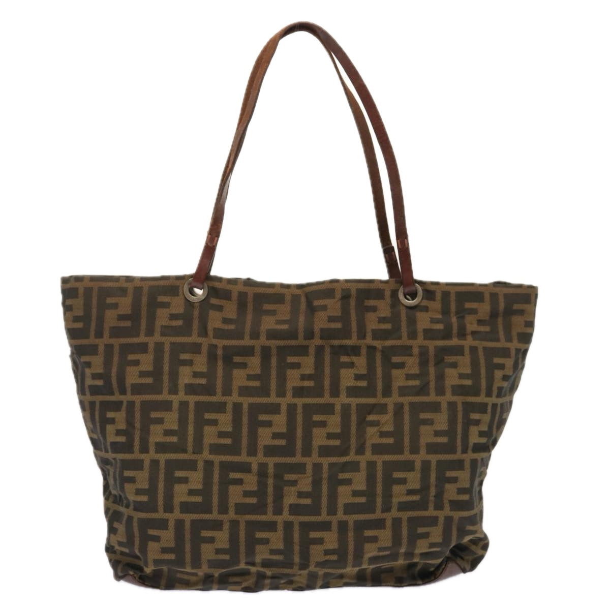 Luxury Fendi Zucca Canvas Tote Bag Brownbs13766