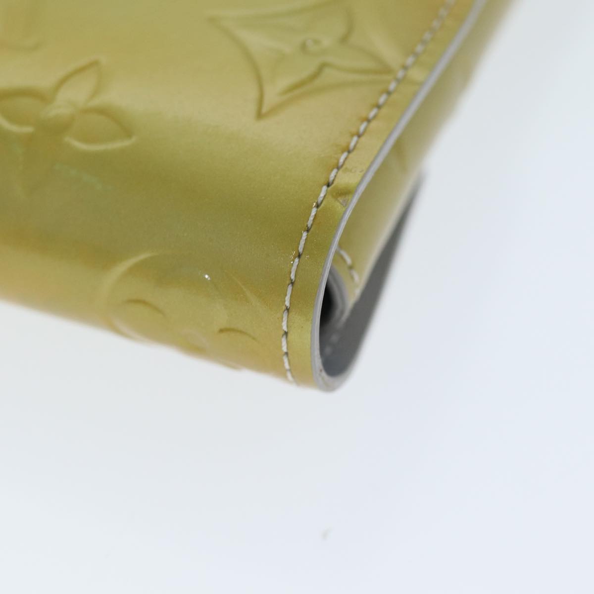LOUIS VUITTON Monogram Vernis Walker Shoulder Wallet Gris M91031 LV bs13786