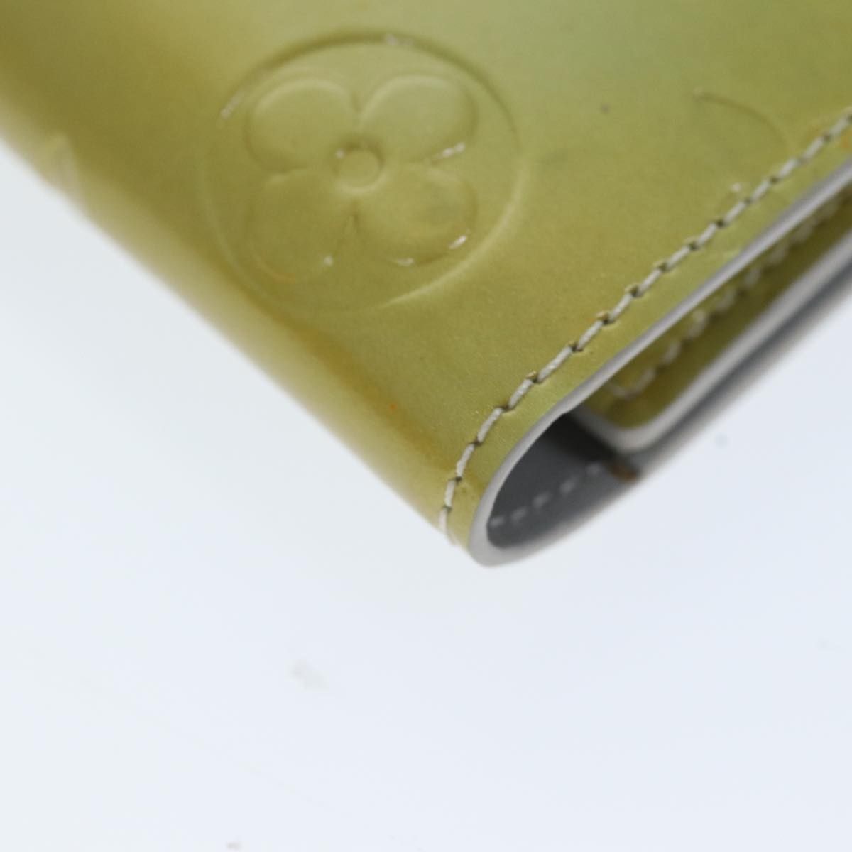 LOUIS VUITTON Monogram Vernis Walker Shoulder Wallet Gris M91031 LV bs13786