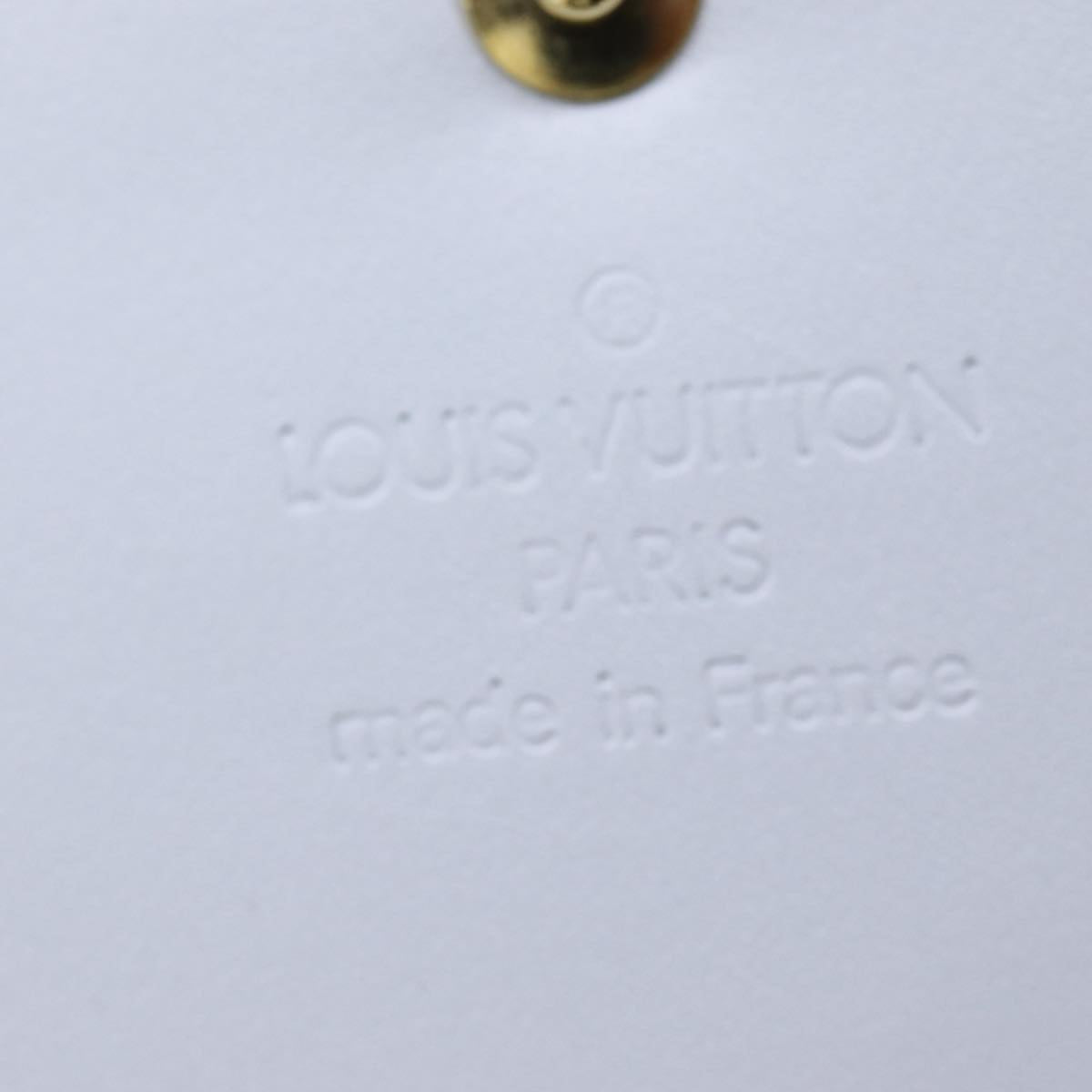 LOUIS VUITTON Monogram Vernis Walker Shoulder Wallet Gris M91031 LV bs13786
