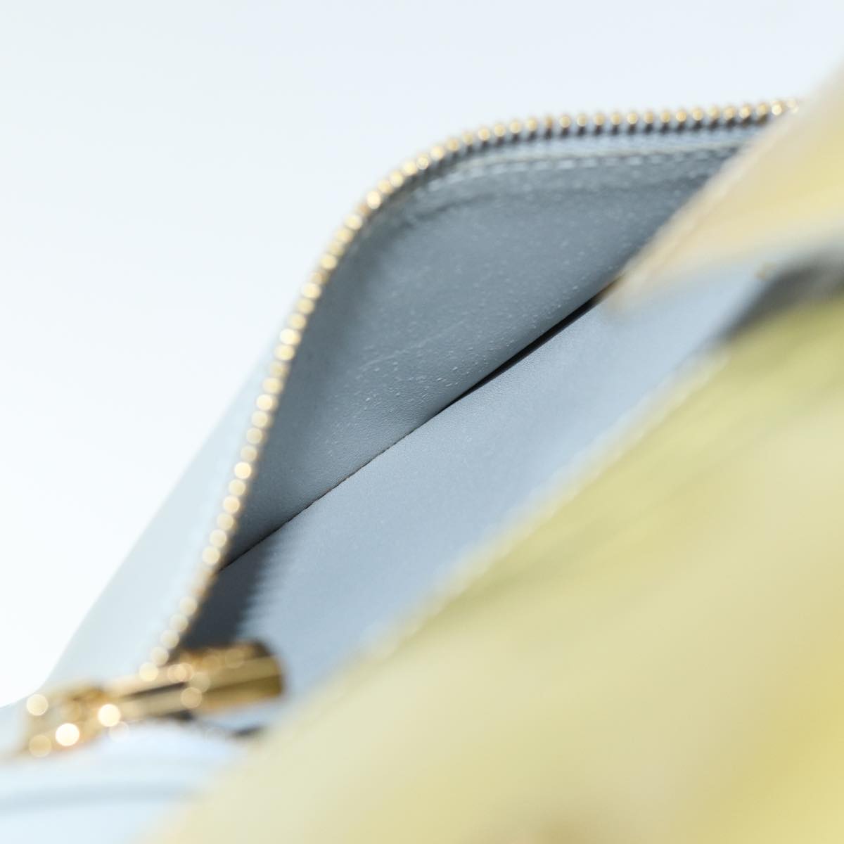 LOUIS VUITTON Monogram Vernis Walker Shoulder Wallet Gris M91031 LV bs13786