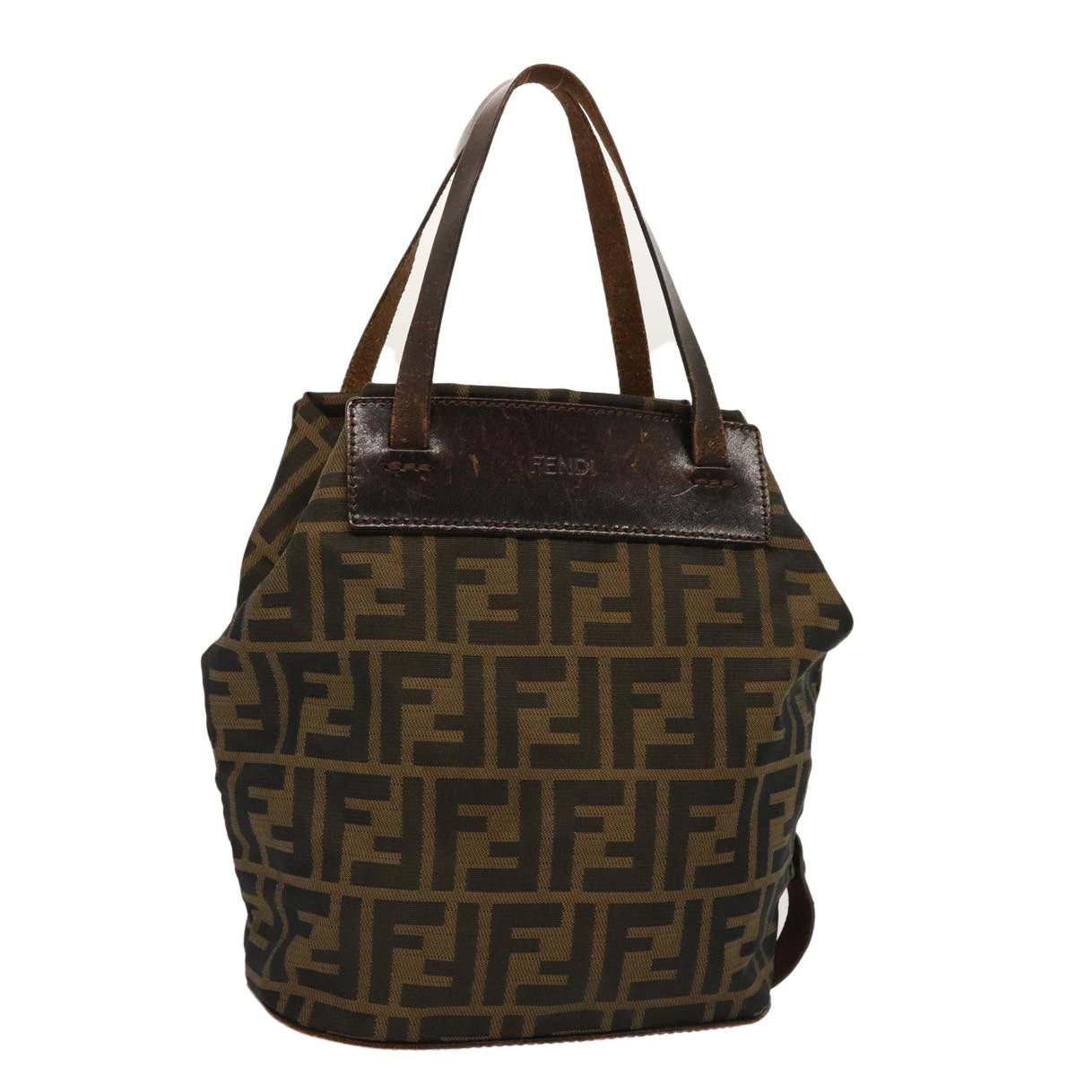 Luxury Fendi Zucca Canvas Hand Bag Brownbs13987