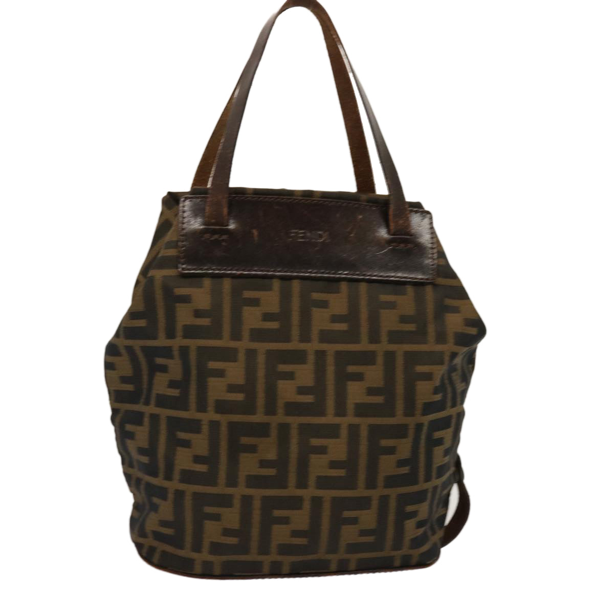 Luxury Fendi Zucca Canvas Hand Bag Brownbs13987