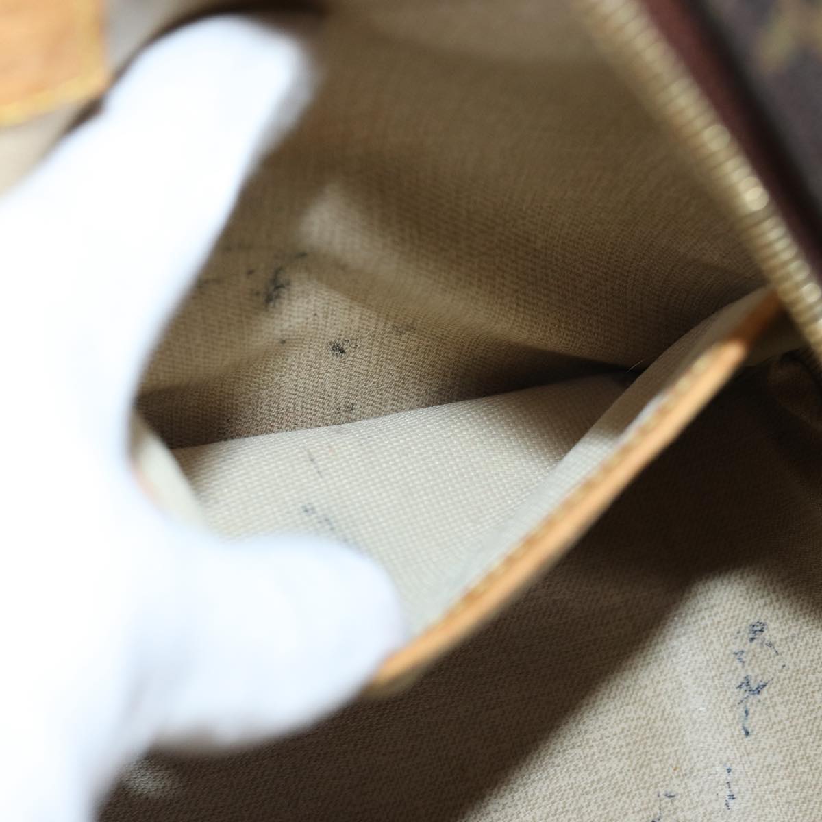 LOUIS VUITTON Monogram Trouville Hand Bag M42228 LV bs14125