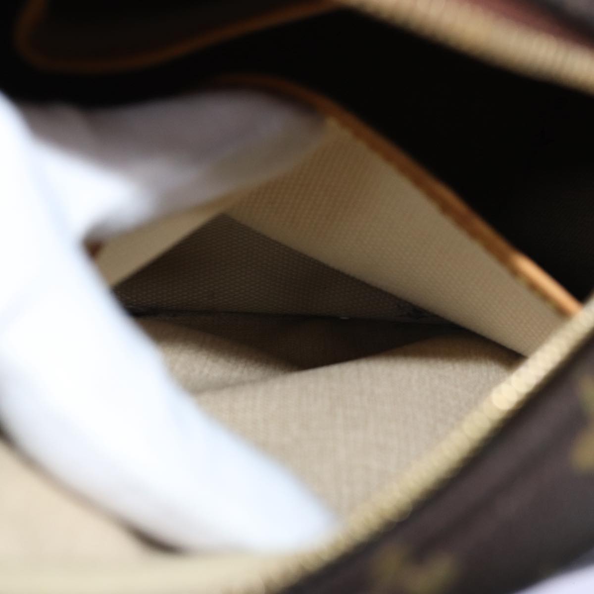 LOUIS VUITTON Monogram Trouville Hand Bag M42228 LV bs14125