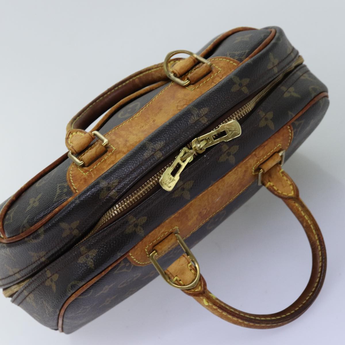LOUIS VUITTON Monogram Trouville Hand Bag M42228 LV bs14125