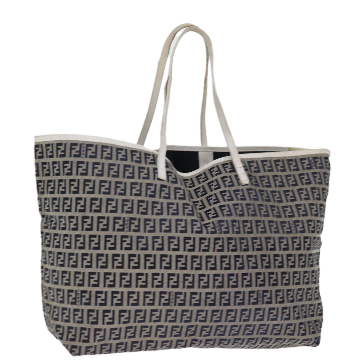 Luxury Fendi Zucchino Canvas Tote Bag Navybs14129
