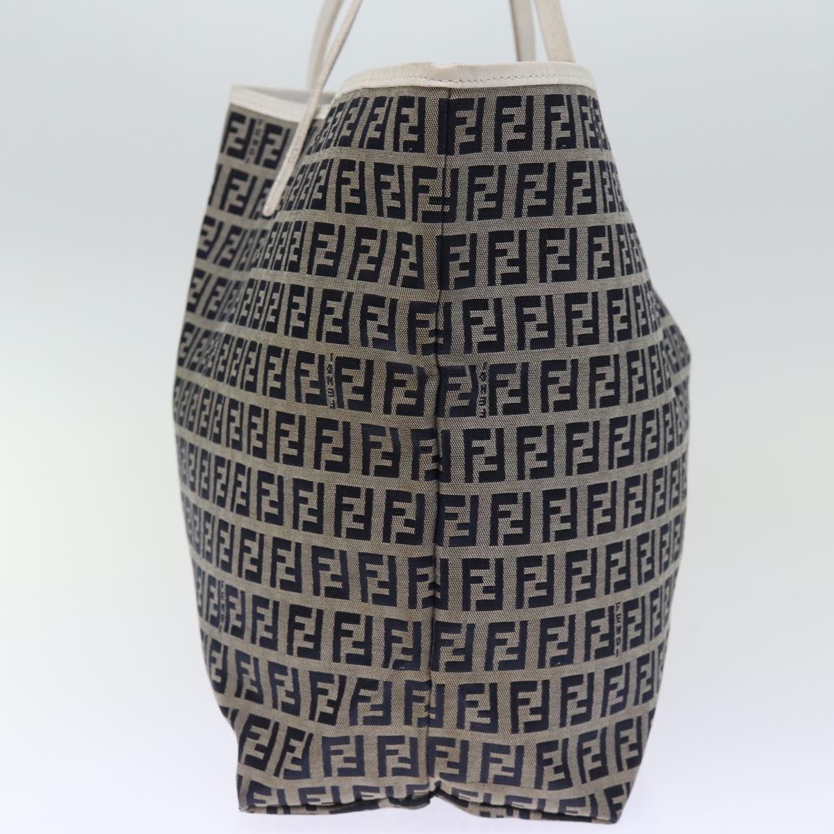 Luxury Fendi Zucchino Canvas Tote Bag Navybs14129