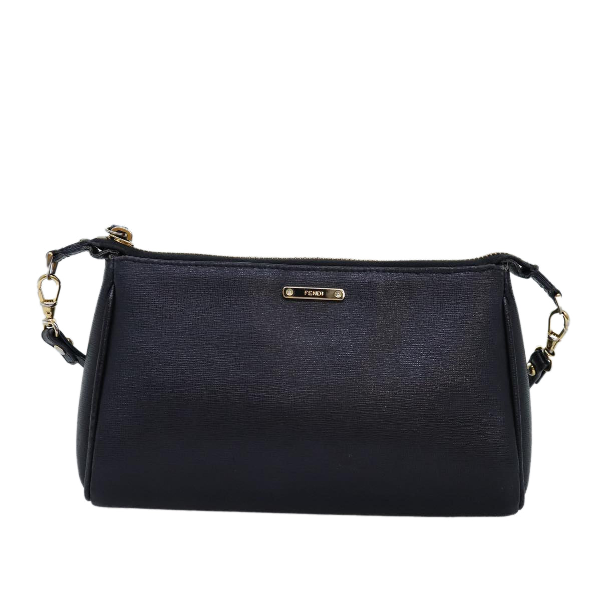 Luxury Fendi Shoulder Bag Leather Blackbs14132