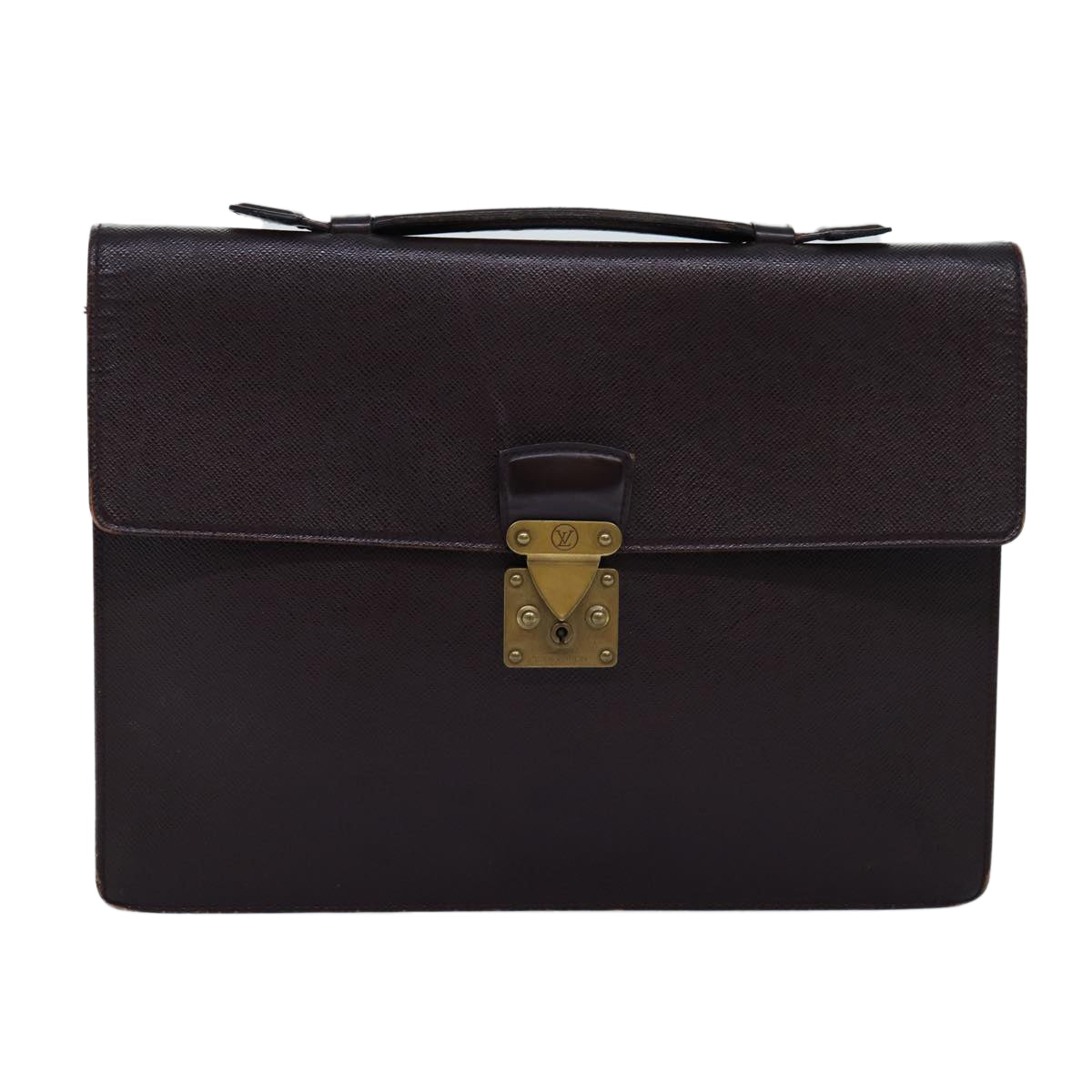 LOUIS VUITTON Taiga Serviette Kourad Business Bag Acajou M30076 LV bs14147