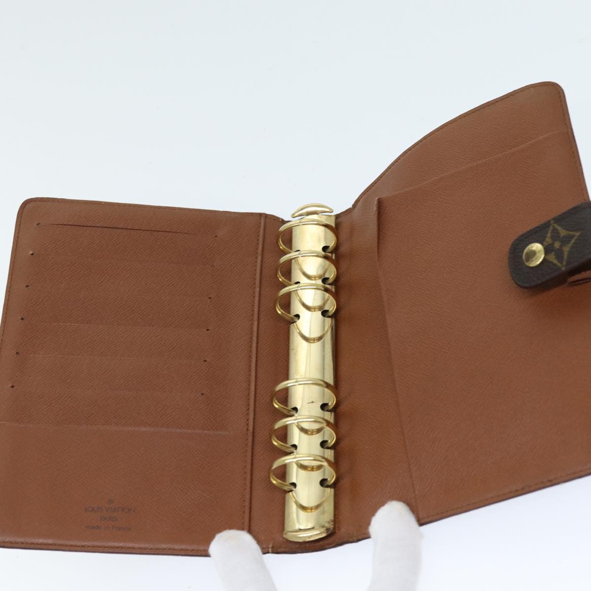 LOUIS VUITTON Monogram Agenda MM Day Planner Cover R20105 LV bs14153