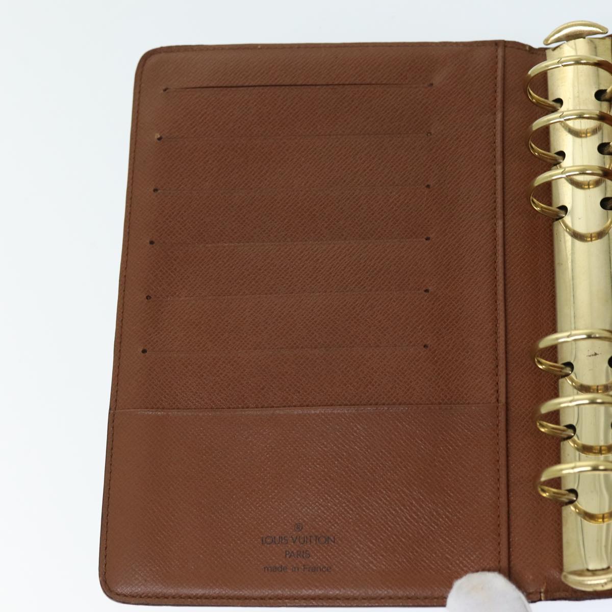 LOUIS VUITTON Monogram Agenda MM Day Planner Cover R20105 LV bs14153