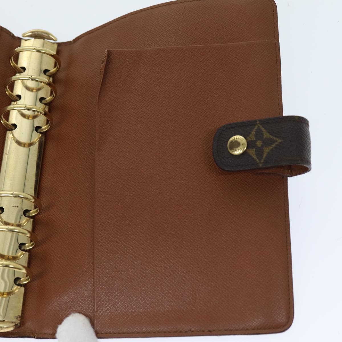 LOUIS VUITTON Monogram Agenda MM Day Planner Cover R20105 LV bs14153
