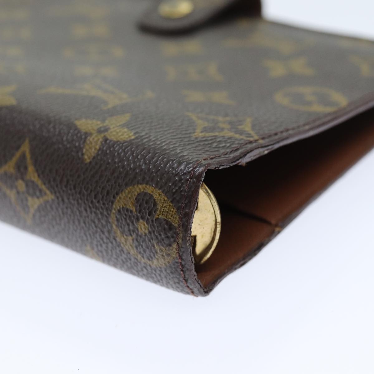 LOUIS VUITTON Monogram Agenda MM Day Planner Cover R20105 LV bs14153