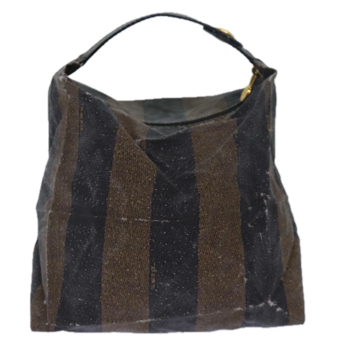 Luxury Fendi Pecan Canvas Pouch Hand Bag 2Set Black Brownbs14158