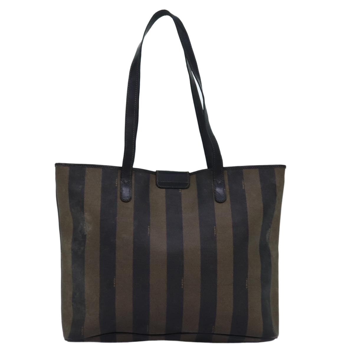 Luxury Fendi Pecan Canvas Tote Bag Brown Blackbs14185