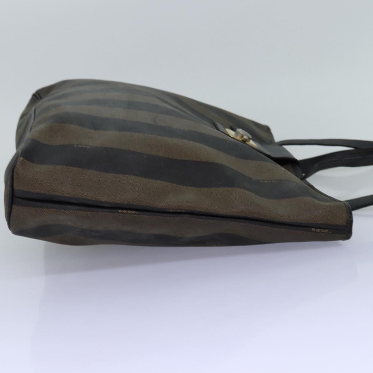 Luxury Fendi Pecan Canvas Tote Bag Brown Blackbs14185