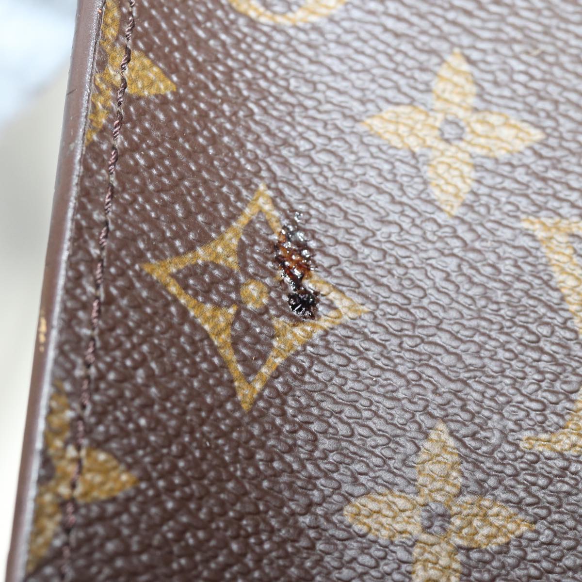 LOUIS VUITTON Monogram Serviette Fermoir Business Bag M53305 LV bs14227