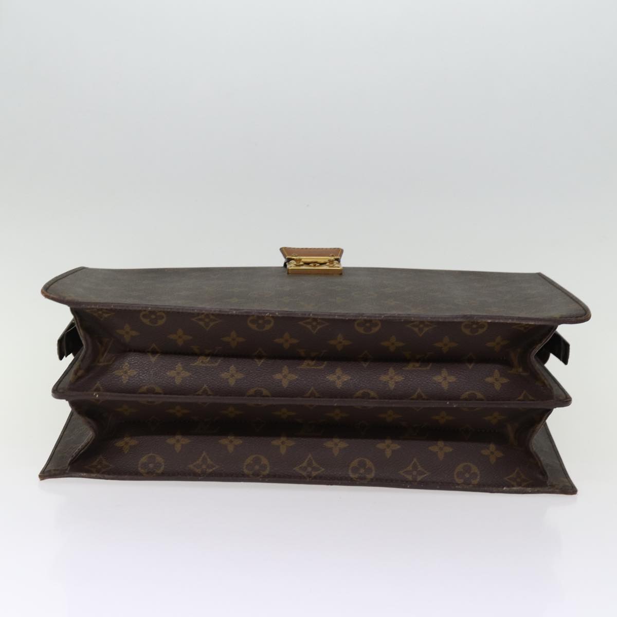 LOUIS VUITTON Monogram Serviette Fermoir Business Bag M53305 LV bs14227