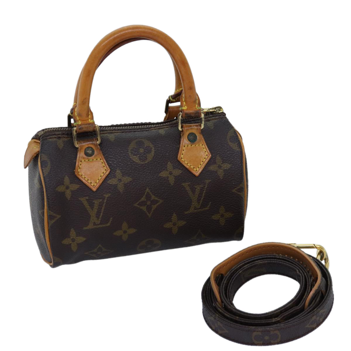 LOUIS VUITTON Monogram Mini Speedy Hand Bag M41534 LV bs14228