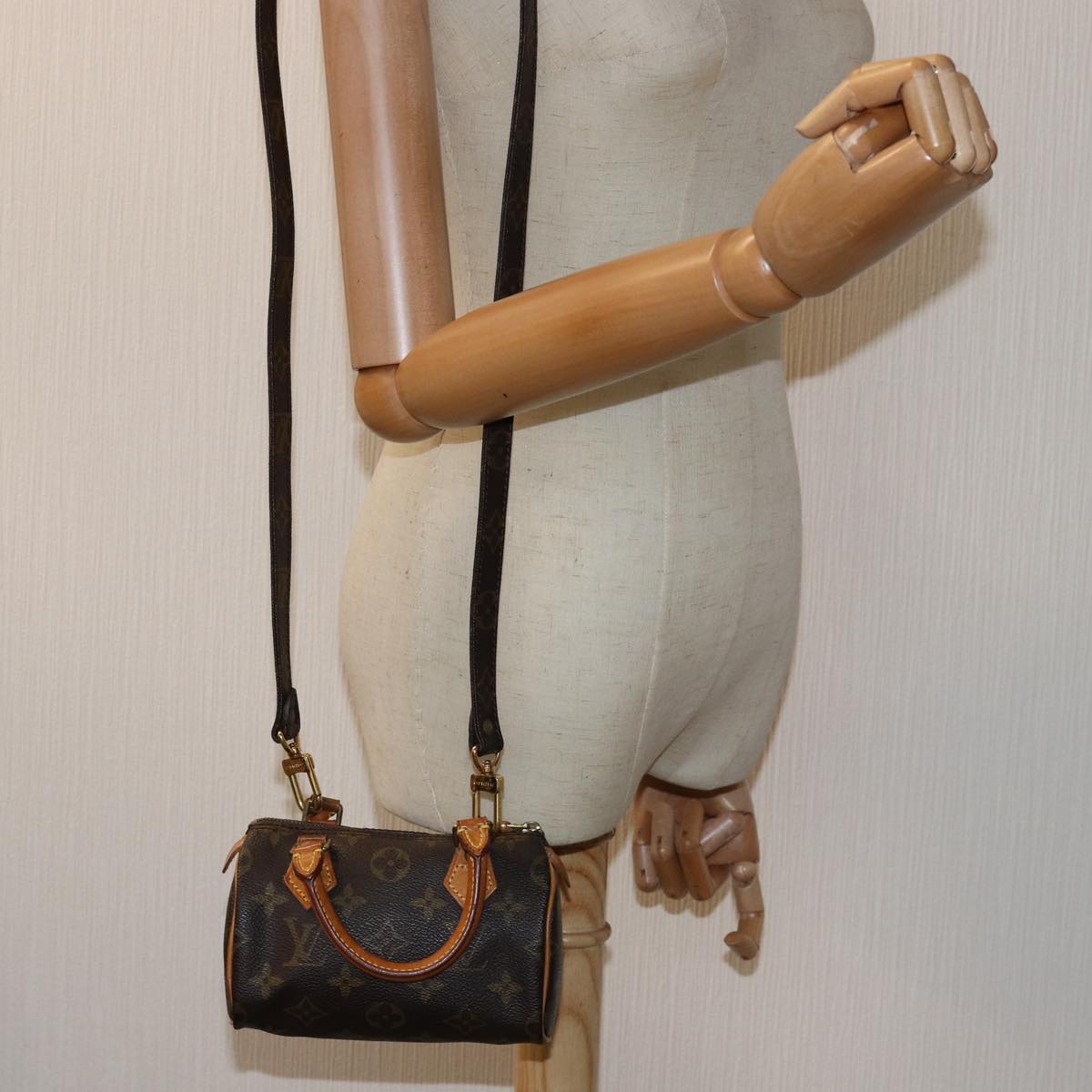 LOUIS VUITTON Monogram Mini Speedy Hand Bag M41534 LV bs14228
