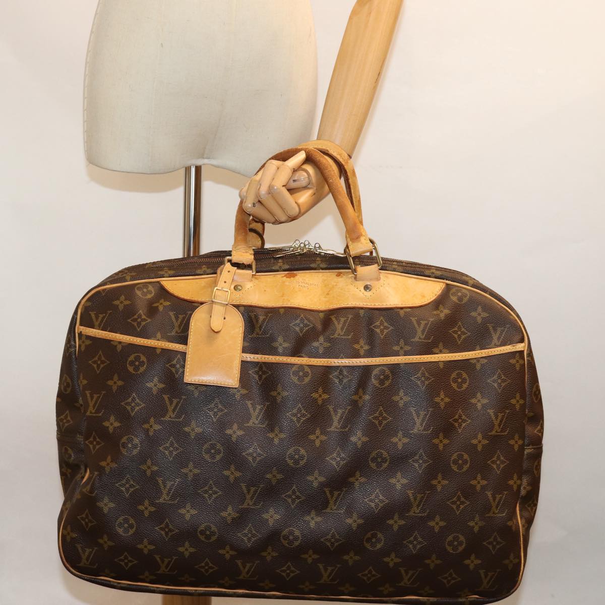 LOUIS VUITTON Monogram Alize 24H Boston Bag M41399 LV bs14229