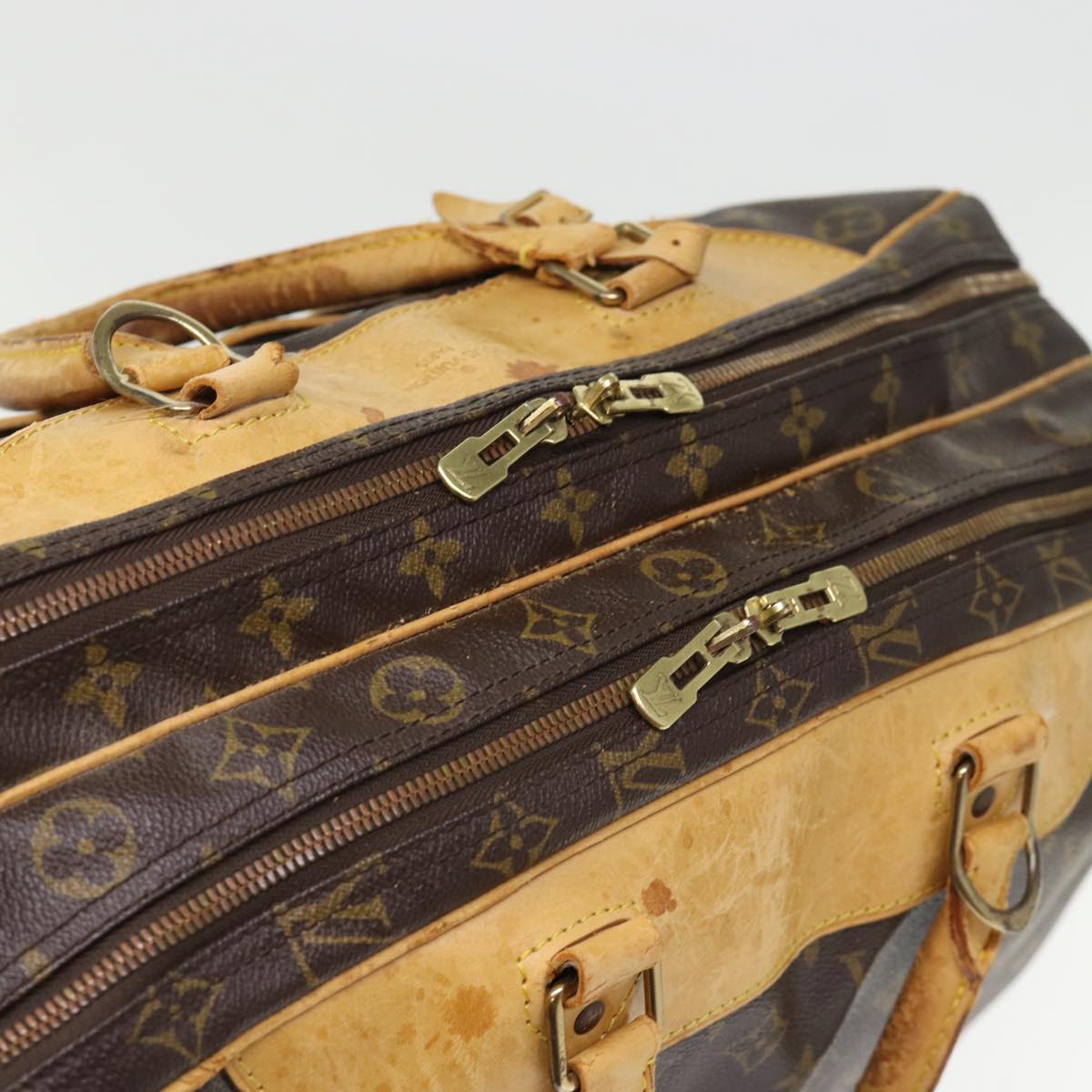 LOUIS VUITTON Monogram Alize 24H Boston Bag M41399 LV bs14229