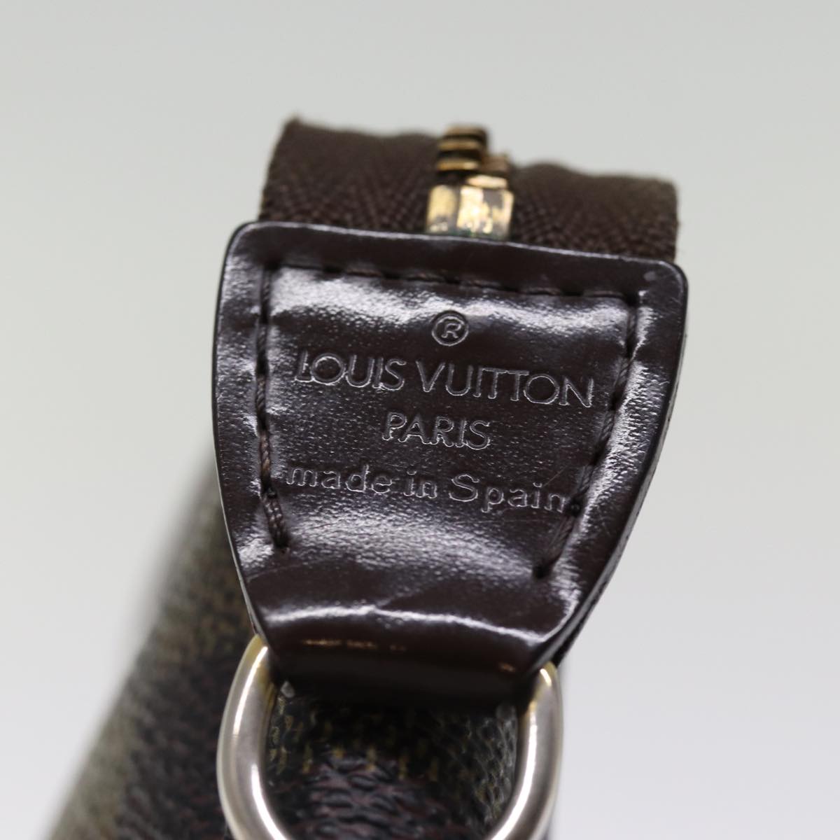LOUIS VUITTON Damier Ebene Pochette Accessoires Pouch N41206 LV bs14231