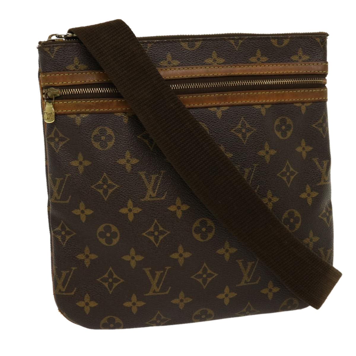 LOUIS VUITTON Monnogram Pochette Bosphore Shoulder Bag M40044 LV bs1426