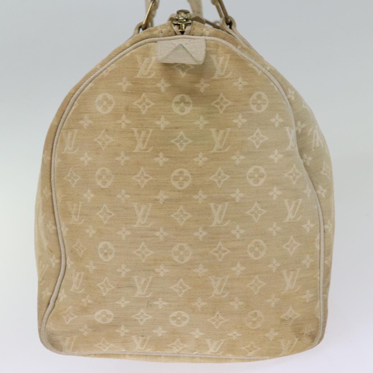 LOUIS VUITTON Monogram Mini Lin Speedy 30 Bag White Dunne M95319 LV bs14261