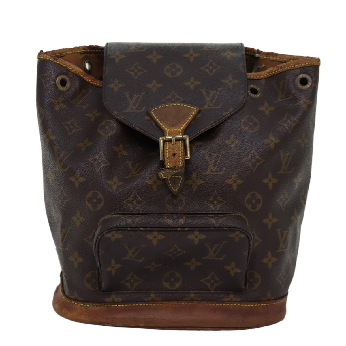 LOUIS VUITTON Monogram Montsouris MM Backpack M51136 LV bs14264