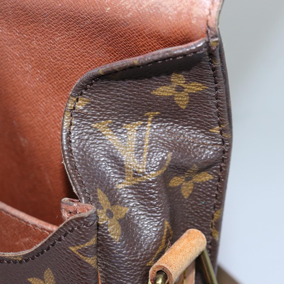 LOUIS VUITTON Monogram Cartouchiere GM Shoulder Bag M51252 LV bs14267