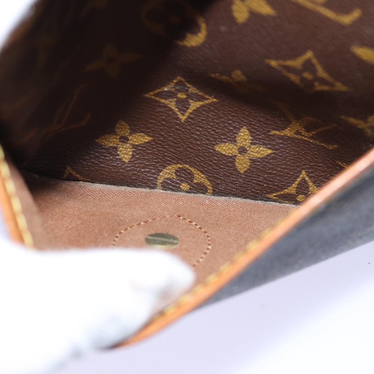 LOUIS VUITTON Monogram Gibeciere MM Shoulder Bag M42247 LV bs14301