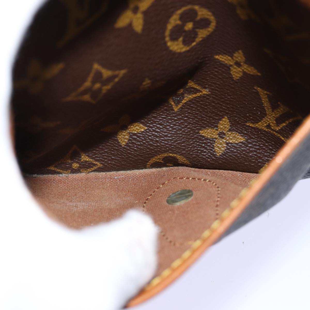 LOUIS VUITTON Monogram Gibeciere MM Shoulder Bag M42247 LV bs14301